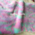 Multi Color Jacquard Luxury Long Pile Fake Raccoon Fur